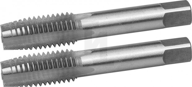 Комплект метчиков ЗУБР "МАСТЕР" ручных для нарезания метрической резьбы, М12 x 1,5, 2шт 4-28006-12-1.5-H2