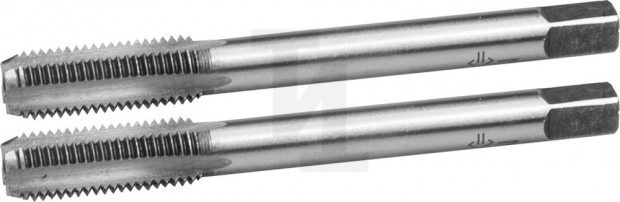 Комплект метчиков ЗУБР "МАСТЕР" ручных для нарезания метрической резьбы, М8 x 1,0, 2шт 4-28006-08-1.0-H2