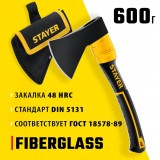 Кованый топор STAYER FIBERGLASS, 600/800 г, 350 мм