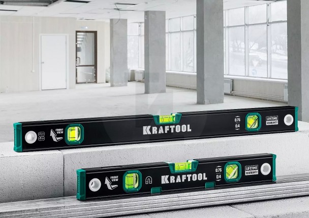 Kraftool 2000 мм, магнитный уровень с зеркальным глазком 34785-200