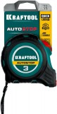 KRAFTOOL AutoStop 3м / 16мм профессиональная рулетка с автостопом