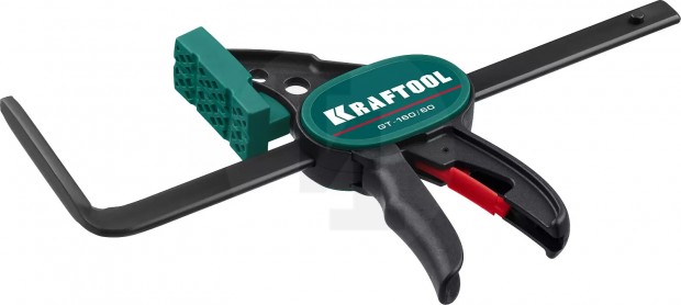KRAFTOOL GT 160 мм струбцина быстрозажимная универсальная для направляющих шин 32237