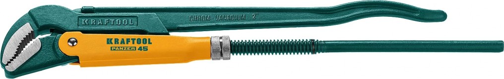 KRAFTOOL PANZER-45, №3, ключ трубный, изогнутые губки