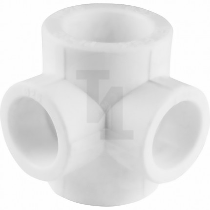 Крестовина PP-R 2-плоскостная белая внутренняя пайка Дн 40х20 Valfex 10118140