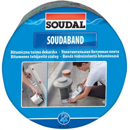Кровельная лента 10см x 10м "Soudaband" графит Soudal 101614