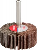 Круг шлифовальный ЗУБР "МАСТЕР" веерный лепестковый, на шпильке, тип КЛО, зерно-электрокорунд нормальный, P80, 20х50мм