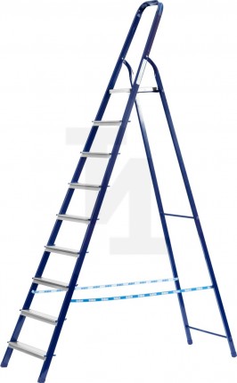 Лестница-стремянка СИБИН стальная, 10 ступеней, 208 см 38803-10