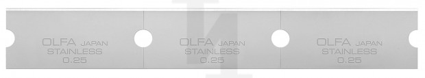 Лезвие OLFA прямое 120 мм / 30 шт, для скребков GSR-1/3B, GSR-2 OL-GSB-1S