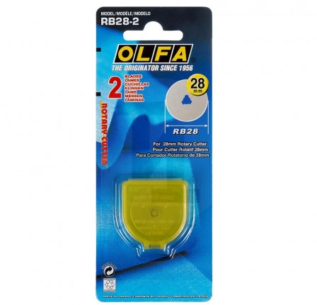 Лезвие OLFA специальное, круговое, 28мм, 2шт OL-RB28-2