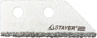 Лезвие STAYER "PROFI" сменное с карбидным напылением для скребка 33415, 2шт