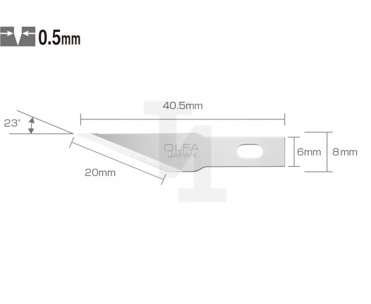 Лезвия OLFA перовые для ножа AK-4 5шт OL-KB4-S/5