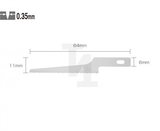 Лезвия OLFA пильные для ножа AK-4 3шт OL-KB4-NS/3