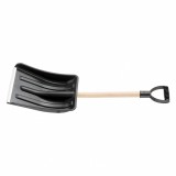 Лопата для уборки снега пластиковая, 275х365х865 мм, деревянный черенок// Sparta