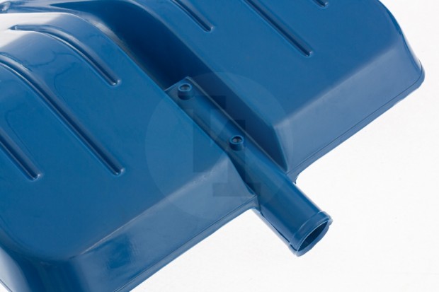 Лопата для уборки снега пластиковая, синяя, 400х420 мм, без черенка, Россия// Сибртех 616185
