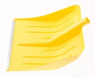 Лопата для уборки снега пластиковая, желтая, 400х420 мм, без черенка, Россия// Сибртех