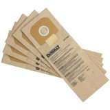 Мешки бумажные DeWALT DWV9401-XJ для пылесосов DWV900, DWV901, DWV902, 5 шт/уп