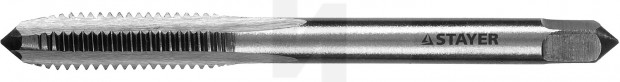 Метчик STAYER "MASTER" одинарный, для сквозных отверстий, сталь 9ХС, М6х1,0 28020-06-1.0