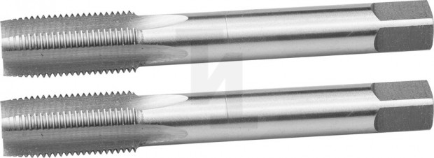 Метчики ЗУБР "ЭКСПЕРТ" машинно-ручные, комплектные для нарезания метрической резьбы, М14 x 1,25, 2шт 4-28007-14-1.25-H2