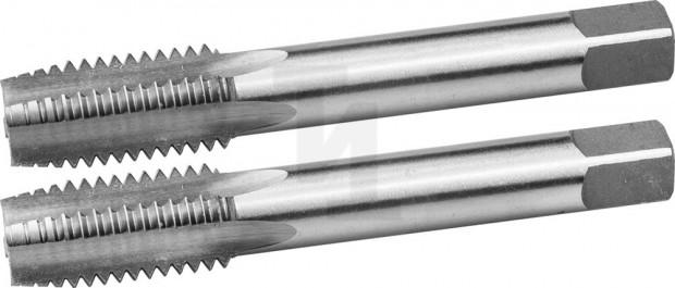 Метчики ЗУБР "ЭКСПЕРТ" машинно-ручные, комплектные для нарезания метрической резьбы, М18 x 2,0, 2шт 4-28007-18-2.0-H2