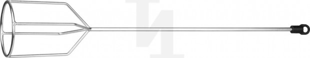 Миксер STAYER "MASTER" для гипсовых смесей и наливных полов, шестигранный хвостовик, оцинкованный, 100х590мм 06010-10-59