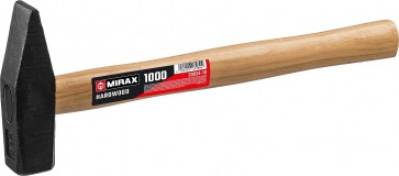 MIRAX 1000 молоток слесарный с деревянной рукояткой