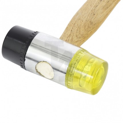 Молоток рихтовочный, бойки 35 мм, комбинированная головка, деревянная ручка Sparta 108305