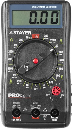 Мультиметр STAYER "PROFESSIONAL" PRODigital цифровой 45310