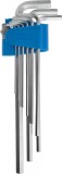 Набор ключей имбусовых ЗУБР "ЭКСПЕРТ" длинные,Cr-Mo,сатинированное покрытие,эргоном держатель,HEX 1,5 - 10 мм,9шт