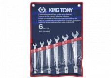 Набор комбинированных ключей 10-19мм 6 предметов King Tony