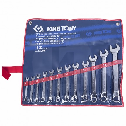 Набор комбинированных ключей 6-22мм 12 предметов King Tony 1272MR