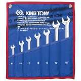 Набор комбинированных удлиненных ключей 8-19мм чехол из теторона 7 предметов King Tony