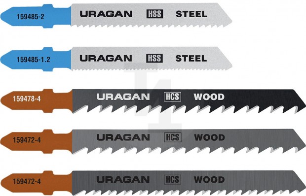 Набор полотен URAGAN, T101B,T144D,T101D,T118A,Т118B, по дереву и металлу, 5 предметов 159489-H5_z02