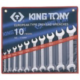 Набор рожковых ключей 6-28мм 10 предметов King Tony