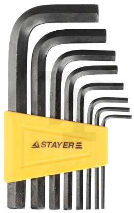 Набор STAYER Ключи "STANDARD" имбусовые, 2 - 10мм, 8 шт 27405-H8