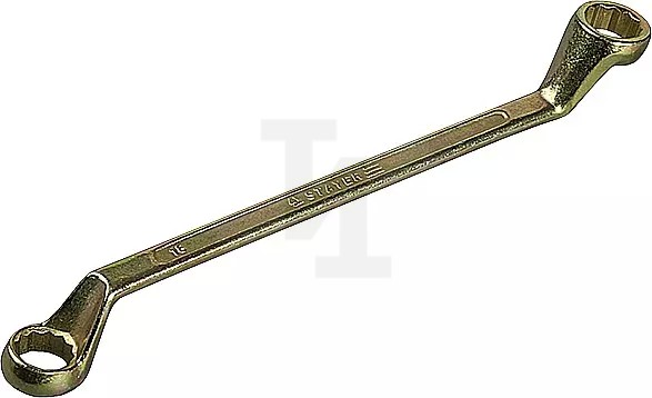 Накидной гаечный ключ изогнутый 8 х 9 мм, STAYER 27130-08-09