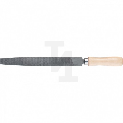 Напильник плоский, 200 мм, деревянная ручка, Сибртех 16226