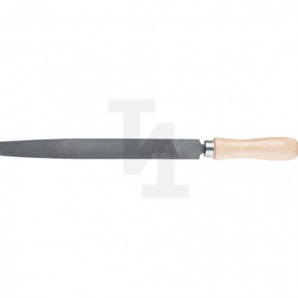 Напильник плоский, 300 мм, деревянная ручка, Сибртех 16232