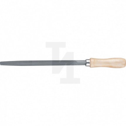 Напильник трехгранный, 150 мм, деревянная ручка Сибртех 16023