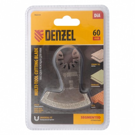Насадка для МФИ режущая сегментная, DiA, по камню и плитке, 60 мм // Denzel 782319