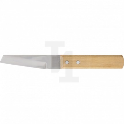 Нож хозяйственный, многоцелевой, деревянная рукоятка Сибртех 78983