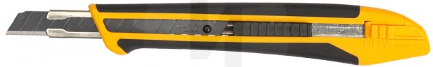 Нож OLFA "Standard Models" с выдвижным лезвием, с противоскользящим покрытием, автофиксатор, 9мм OL-XA-1
