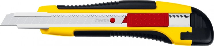 Нож с автостопом HERCULES-9, сегмент. лезвия 9 мм, STAYER