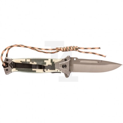 Нож складной туристический 220мм/90мм, Liner-Lock, накладка G10 на рук-ке+стеклобой, Барс 79202
