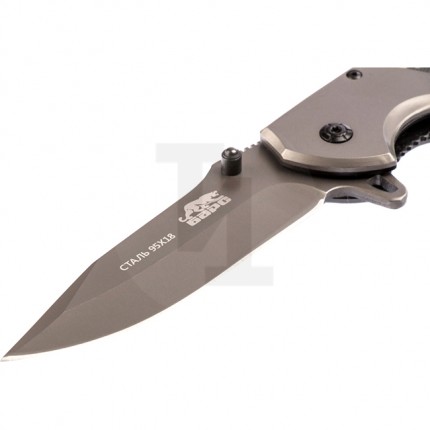 Нож складной туристический 220мм/90мм, Liner-Lock,накладка G10 на рукоятке, Барс 79201