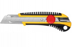 Нож STAYER 25 мм, сегментированное лезвие, винтовой фиксатор, нож HERCULES-25