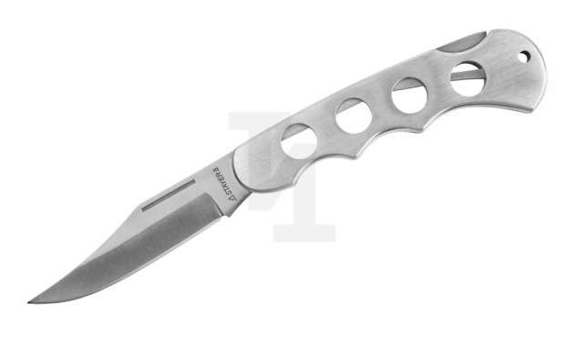 Нож STAYER складной, цельнометаллическая облегченная рукоятка, большой 47613_z01