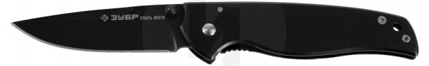 Нож ЗУБР "ЭКСПЕРТ" ОБЕРЕГ складной, стальная рукоятка, 170мм/лезвие 70мм 47701_z01