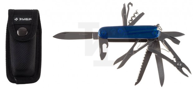 Нож ЗУБР "ЭКСПЕРТ" складной многофункциональный, пластиковая рукоятка, "16 в 1" 47786