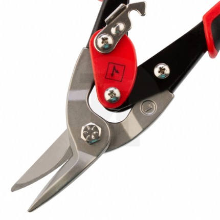 Ножницы по металлу, 250 мм, левый рез,сталь CRMO,двухкомпонентные рукоятки, PRO // Matrix 78326