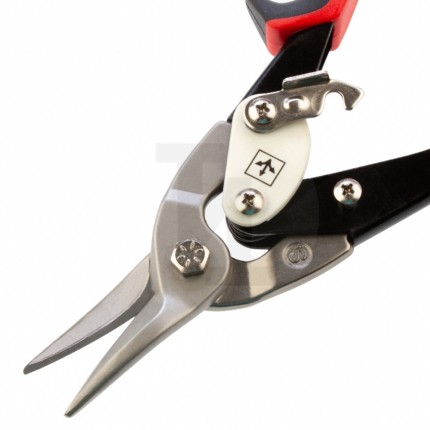 Ножницы по металлу, 250 мм, прямой рез,сталь CRMO,двухкомпонентные рукоятки, PRO // Matrix 78322